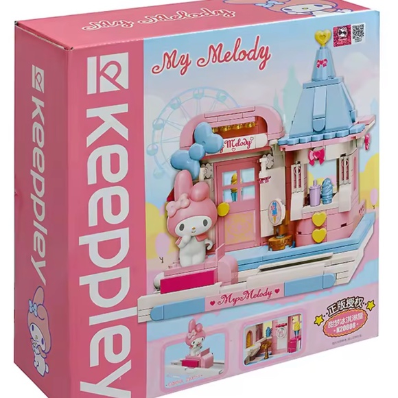 Sanrio Original Hello Kitty Anime Figures Building Blocks Toy Set - Melody
